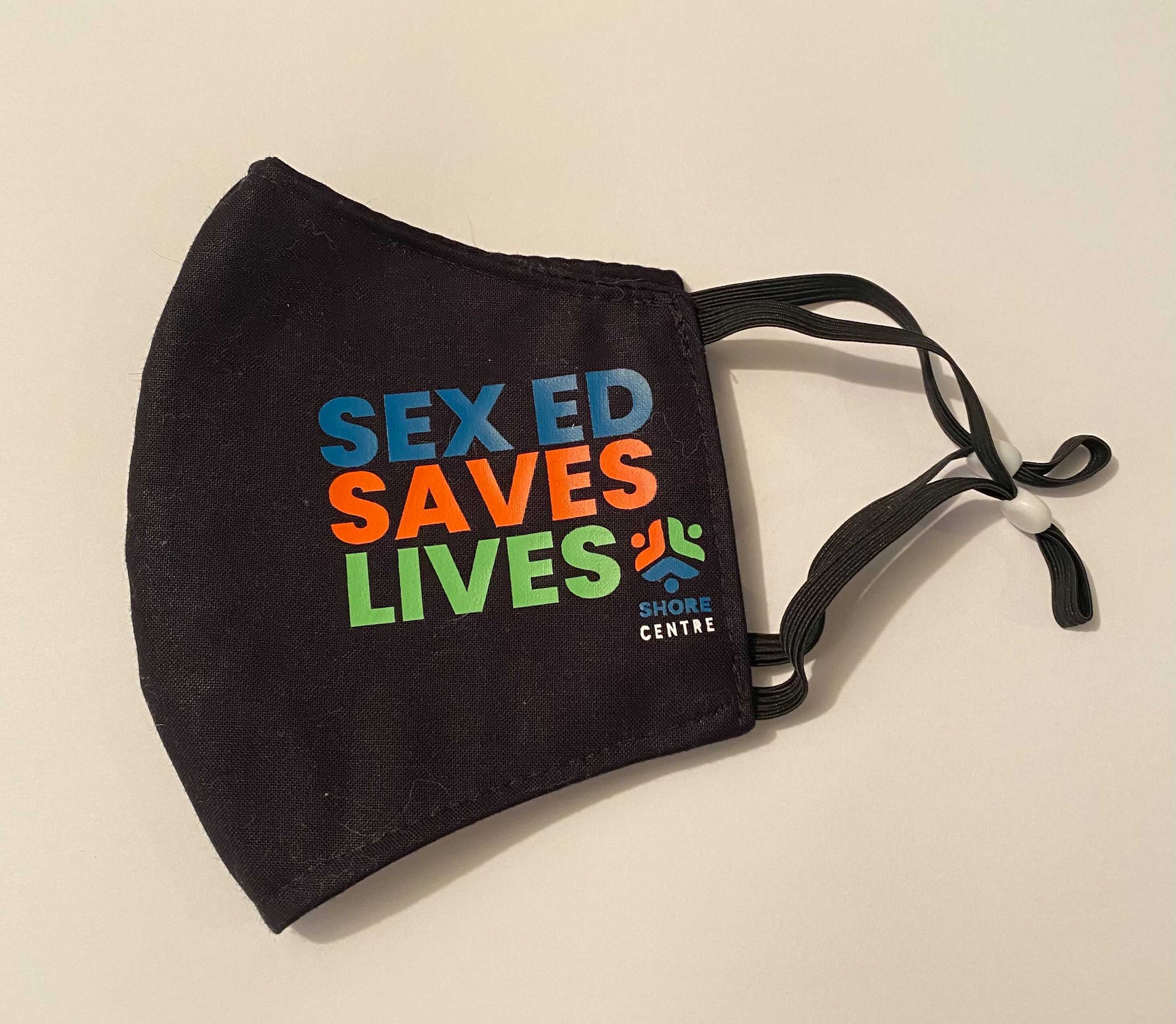 Sex Ed Saves Lives Mask | SHORE Centre